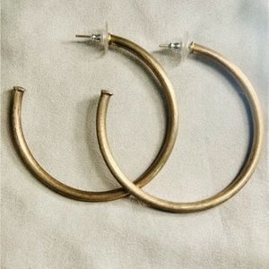 Sheila Fajl Large Everybody’s Favorite Hoops in Brushed Champagne